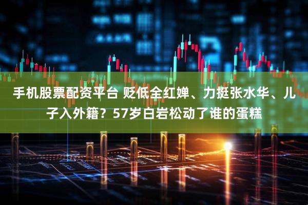 手机股票配资平台 贬低全红婵、力挺张水华、儿子入外籍？57岁白岩松动了谁的蛋糕